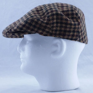 VTG Hereford Wool Plaid Cap England Hat Large
